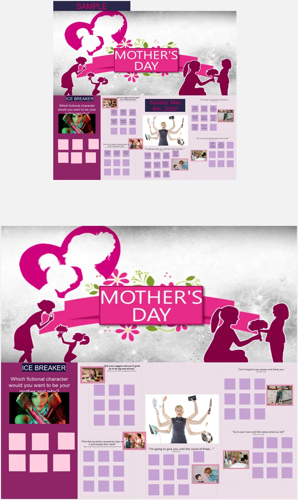 Template cover of Mother's Day Retro