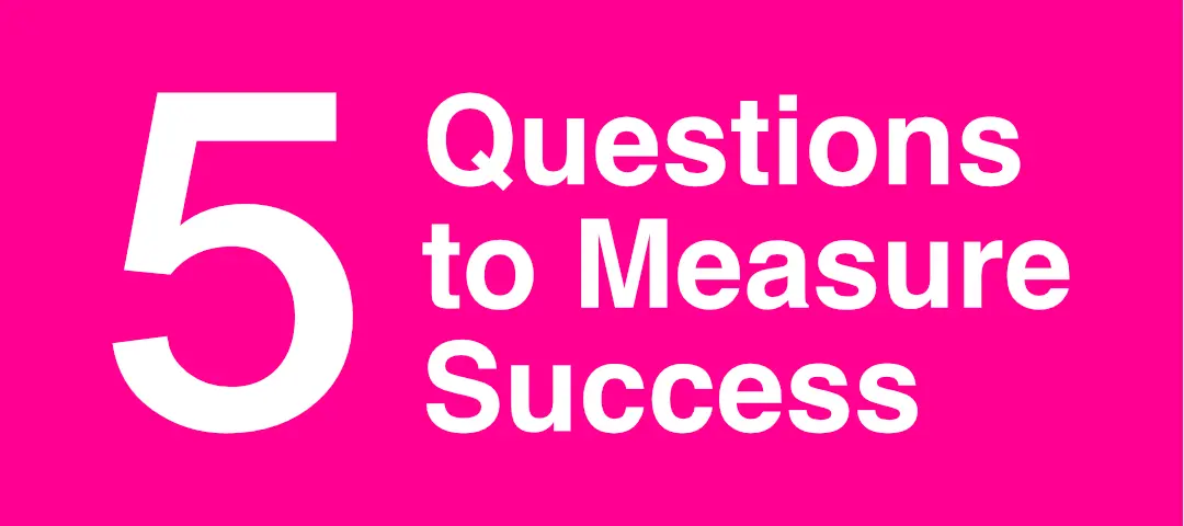 Template cover of Five Questions to Measure Success