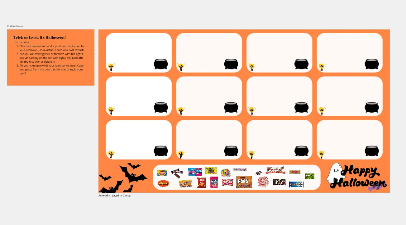 Template cover of Halloween Trick or Treat Icebreaker