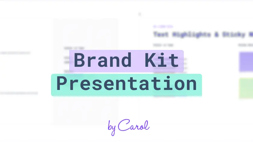 Brand Kit Präsentation