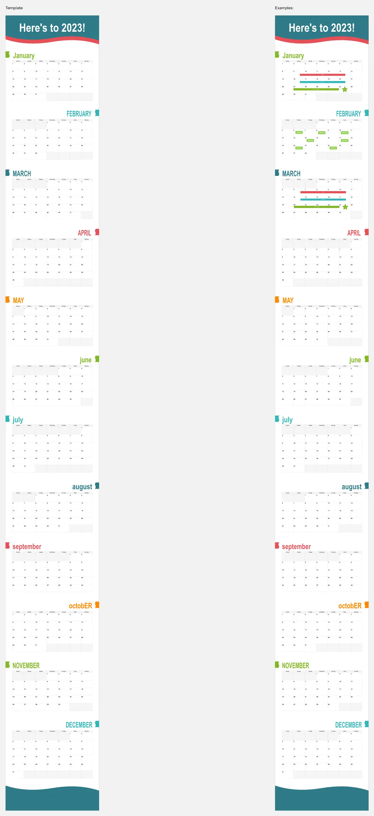 Template cover of 2023 Calendar