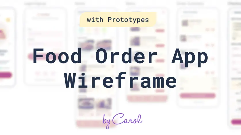 Wireframe de App de Pedido de Comida
