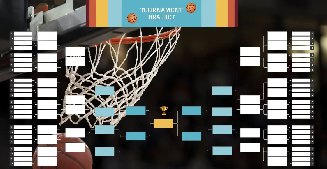 Template cover of Basketball Tournament Bracket
