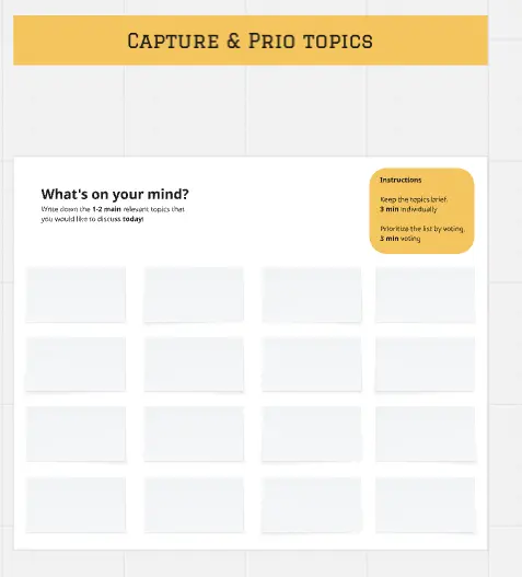 Template cover of Lean Coffee Format