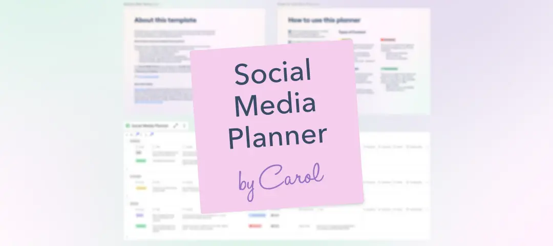 Template cover of Social Media Planner Template