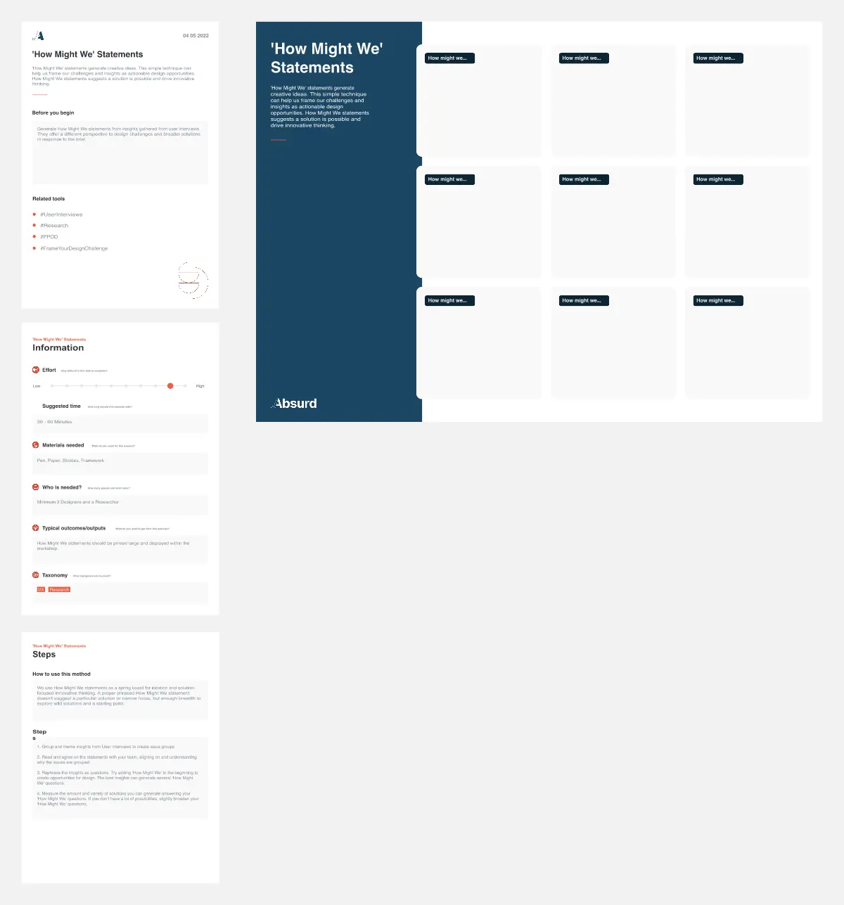 Template cover of How Might We Statements [Ideation]