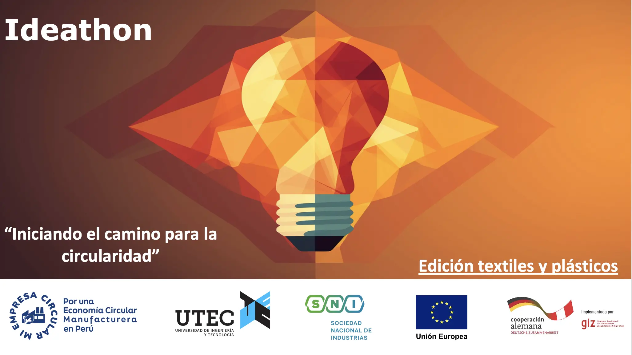 Template cover of Ideathon Economía Circular