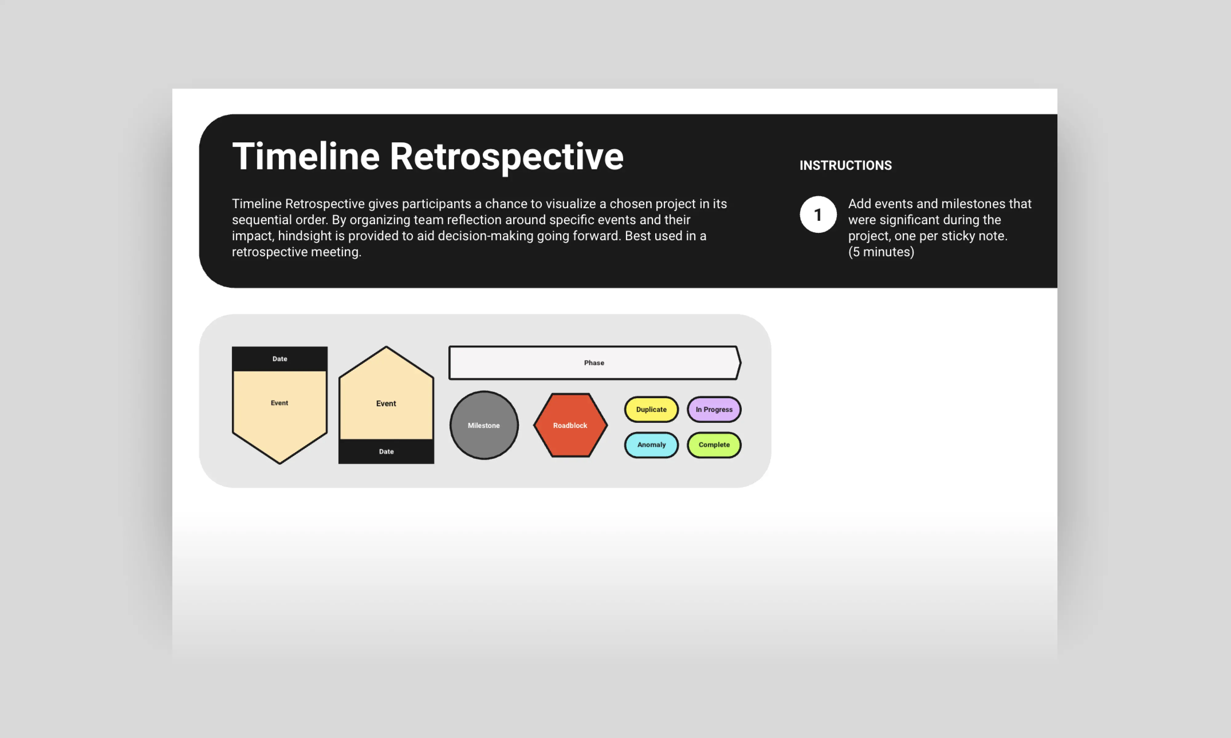 Template cover of Timeline Retrospective