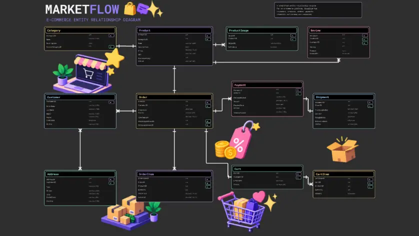E-Commerce ERD Template
