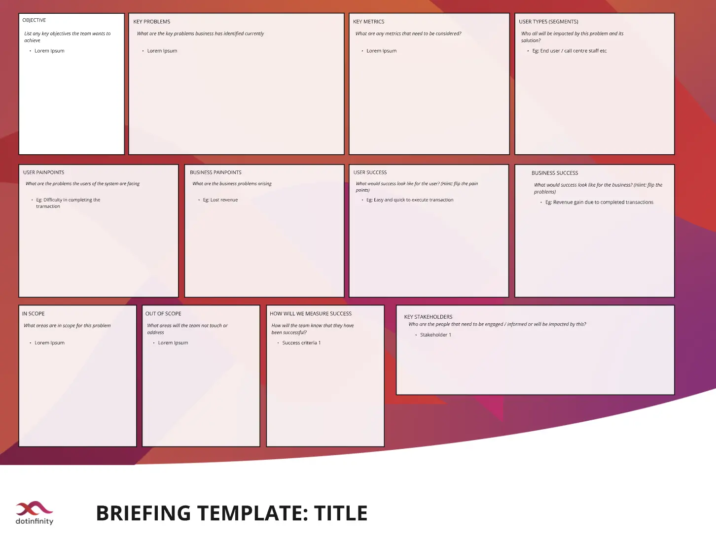 Template cover of Briefing Template