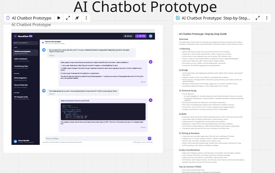 AI Chatbot Prototype
