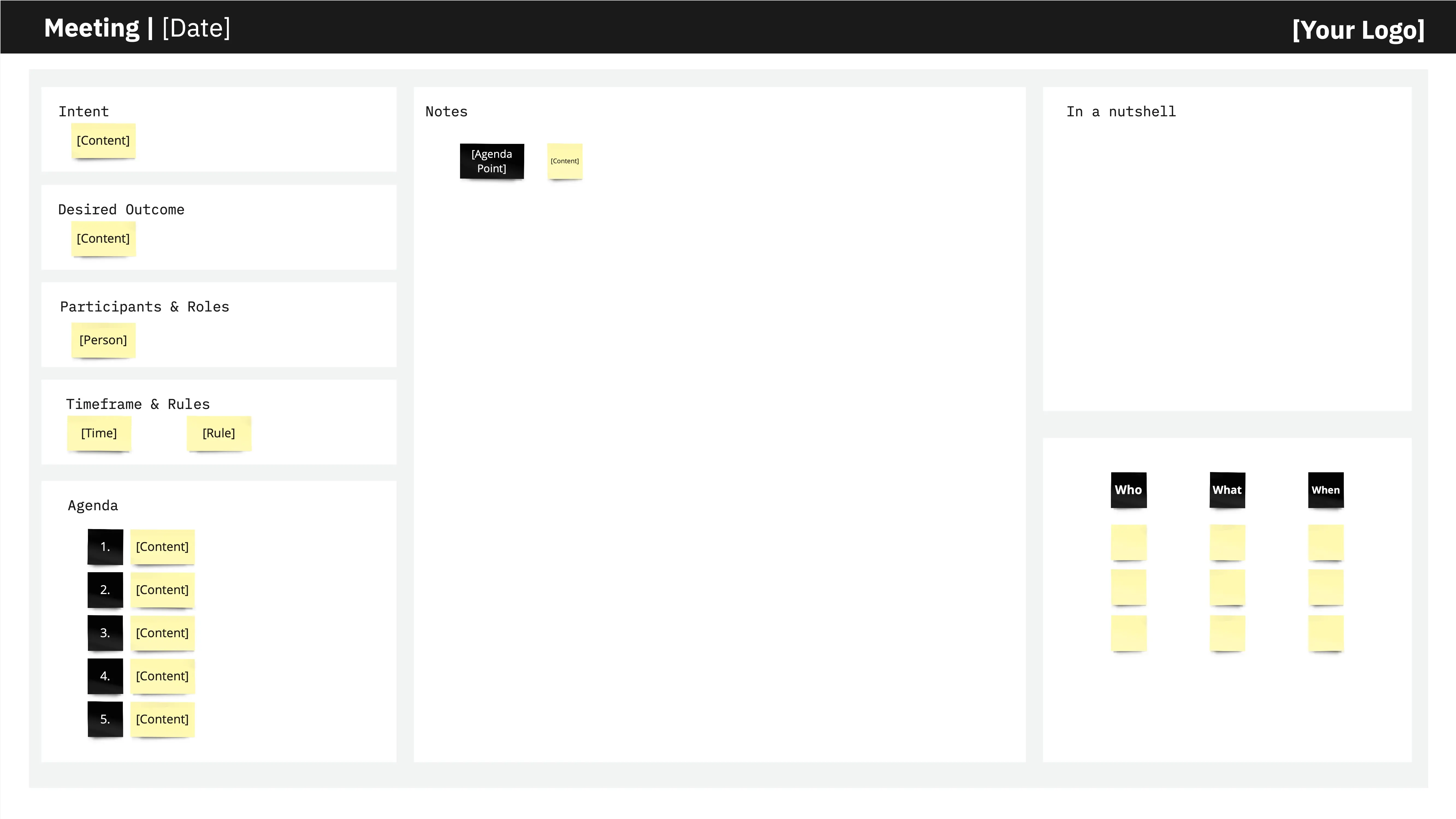 Template cover of Meeting Notes (IDOARRT)