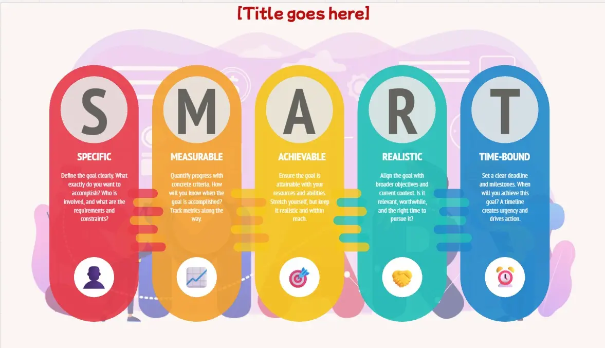 Bunte SMART-Ziele