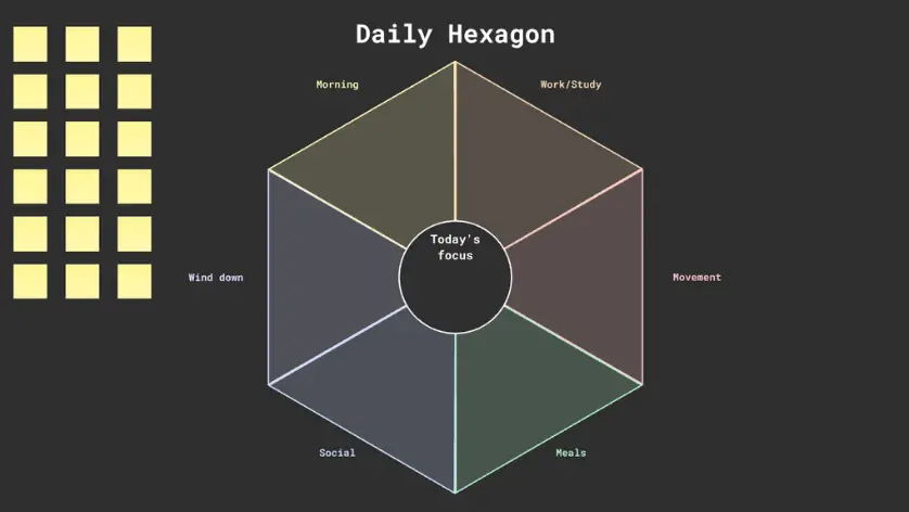 Hexagon Reflection Daily Schedule
