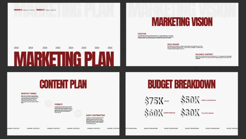 Marketing-Plan-Präsentation