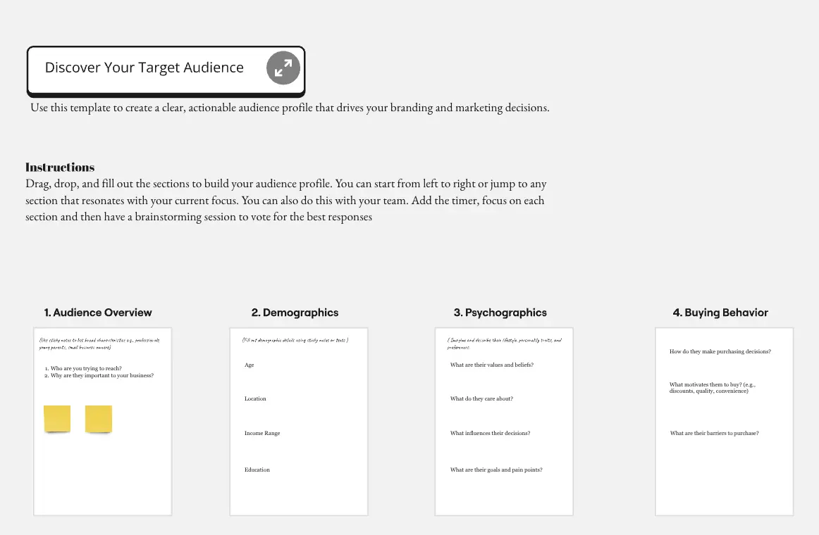 Template cover of Discover Your Target Audience
