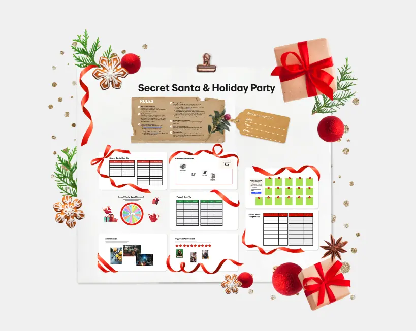 Template cover of Secret Santa & Holiday Party