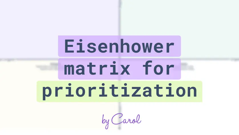 Matriz de Eisenhower para priorização