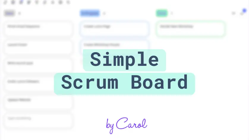 Simple Scrum Board