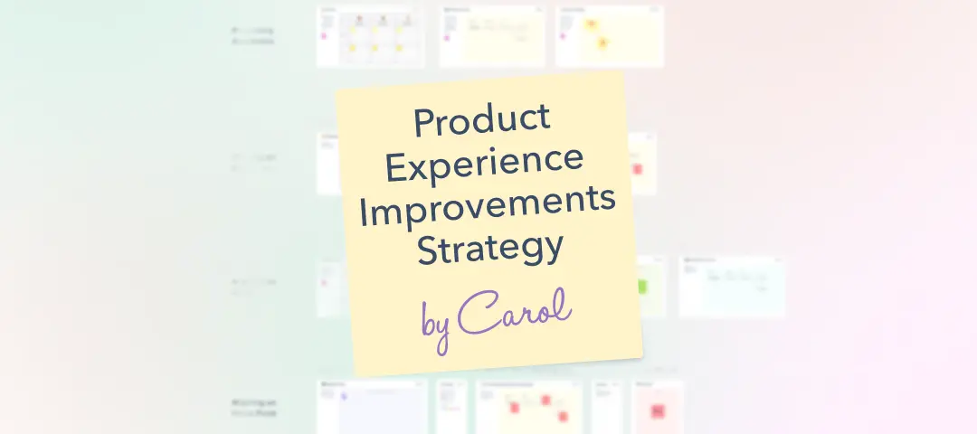 Template cover of Product Experience Improvements Strategy