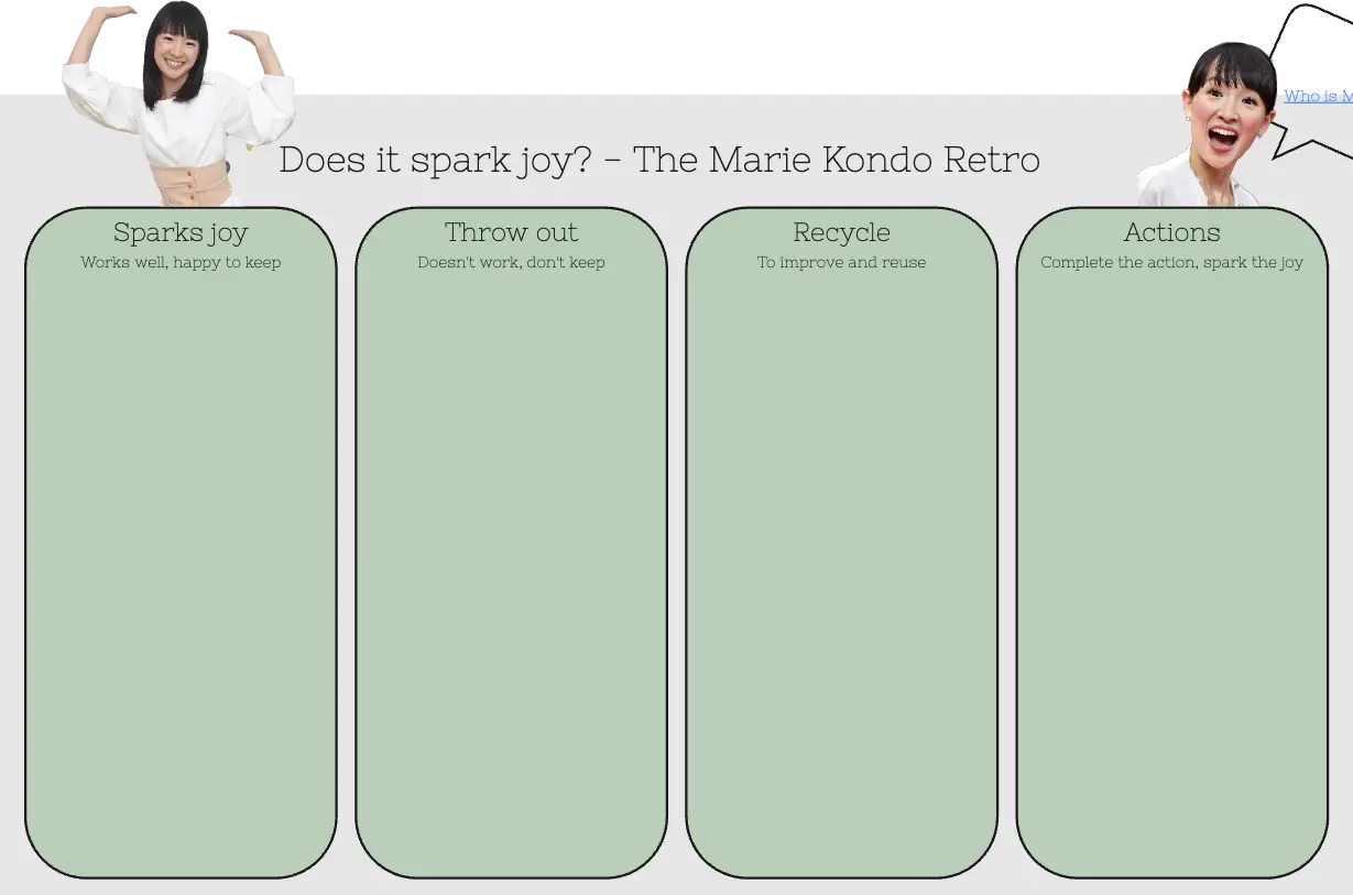 Template cover of Marie Kondo Retro