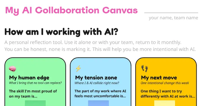 My AI Collaboration Canvas - Reflection Tool 