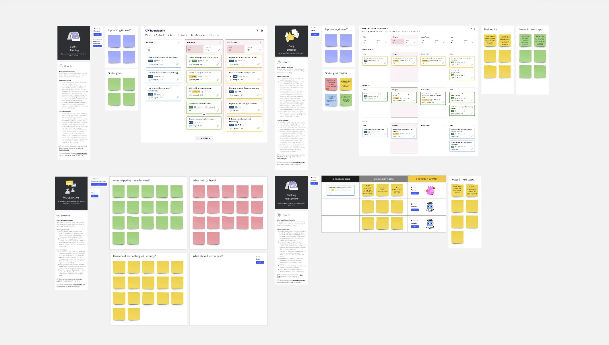 Template cover of Agile Team Events With Jira