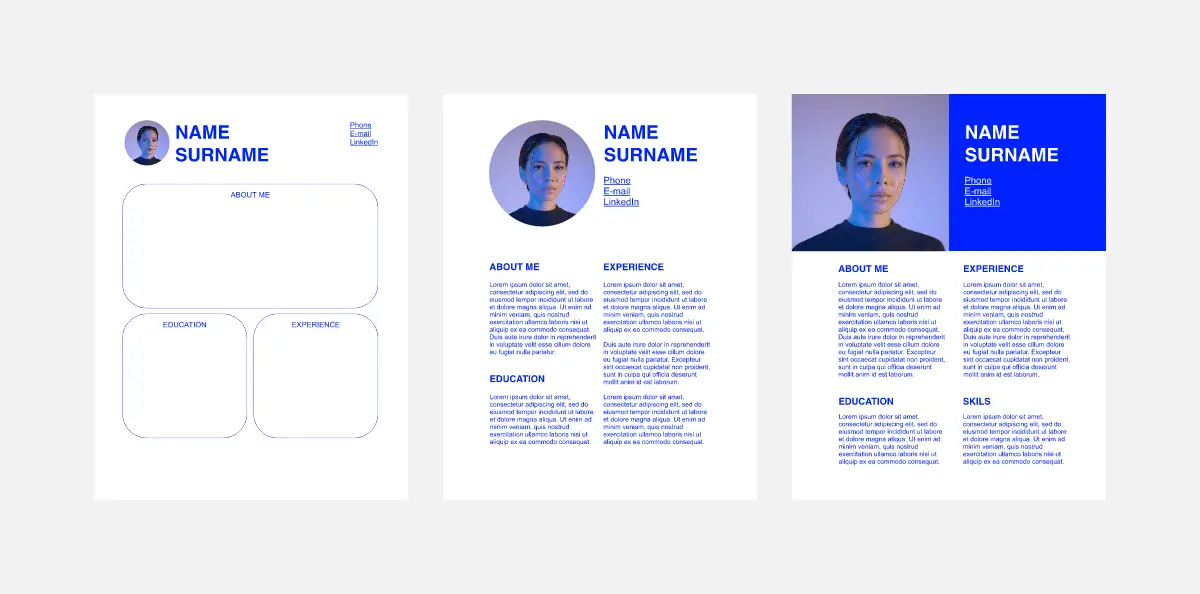 Template cover of CV / Resume