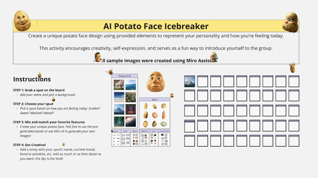 Template cover of AI Potato Face Icebreaker