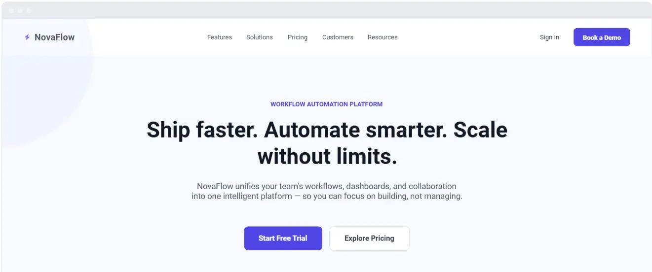 Modèle de site SaaS épuré