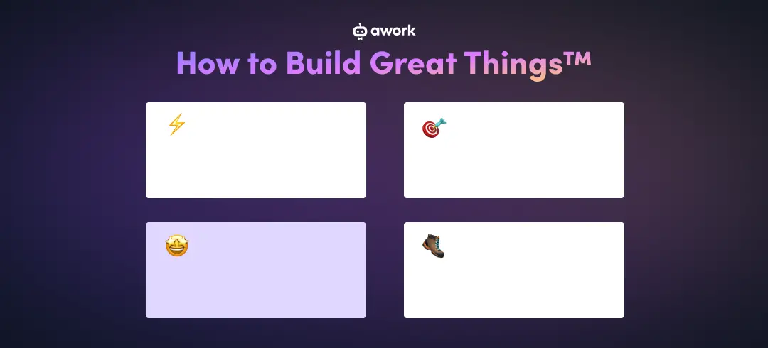 Template cover of How to Build Great Things