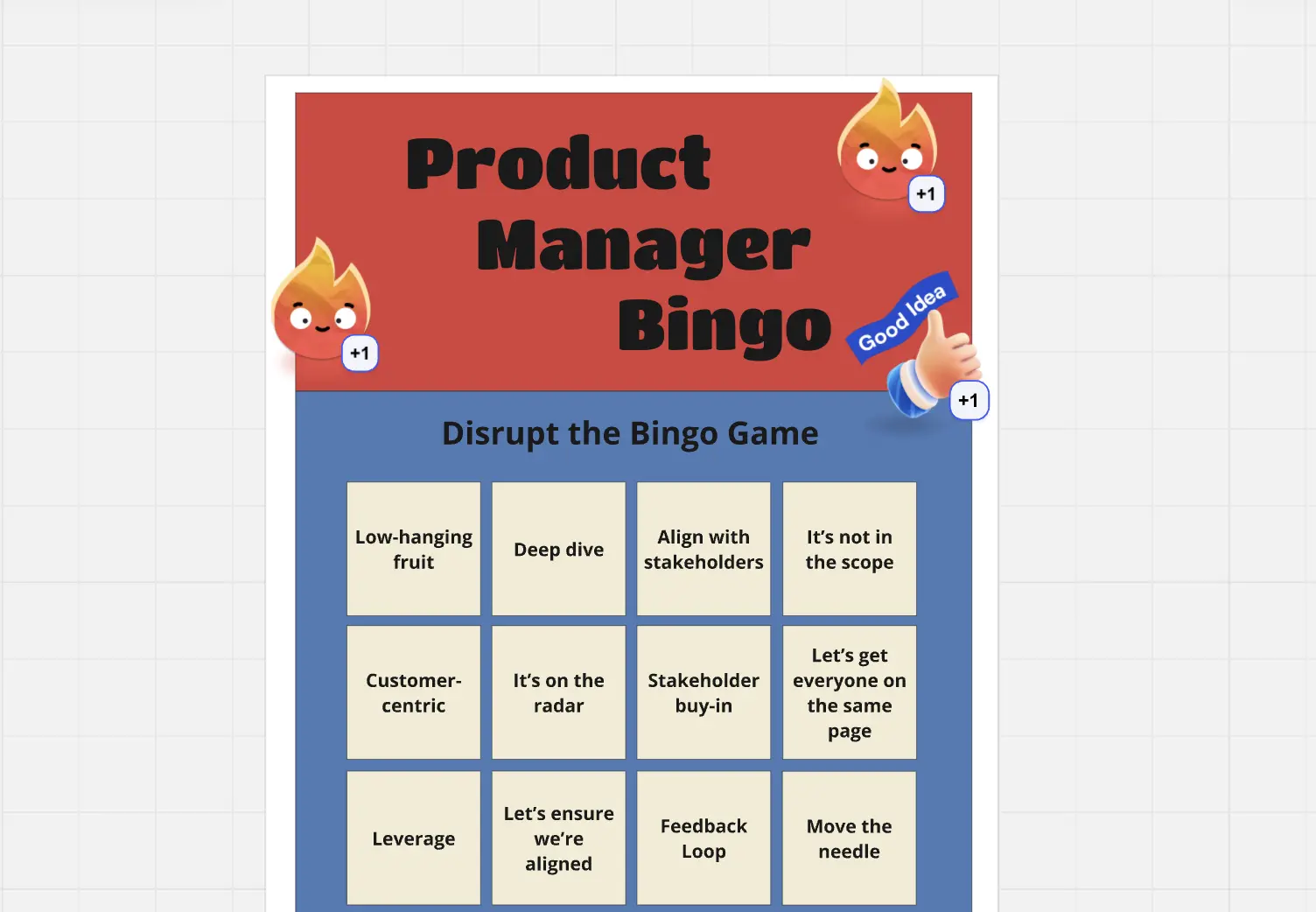 Template cover of Product Manager Bingo