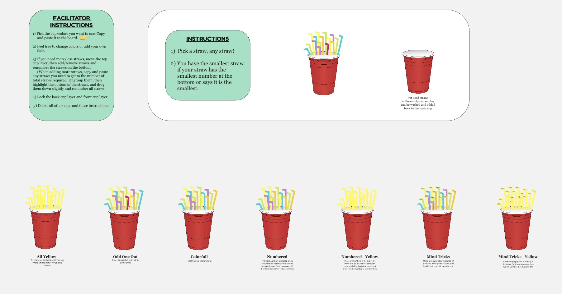 Template cover of Pick a Straw/Short Straw Game
