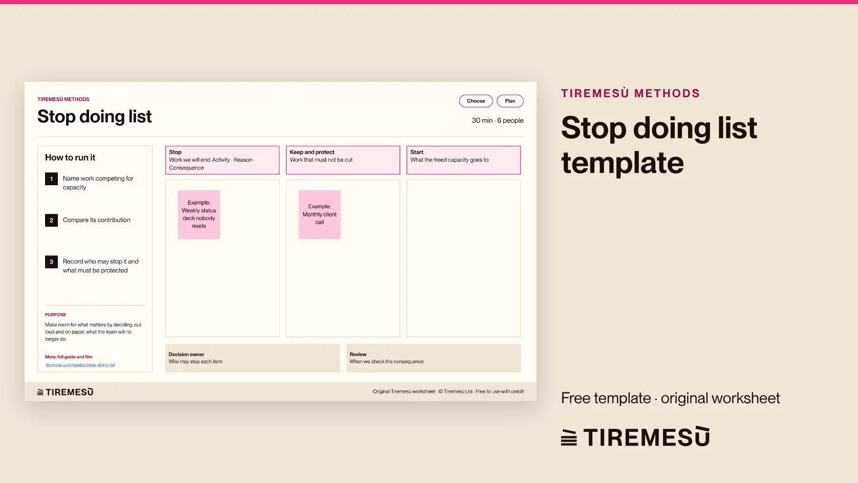 Stop Doing List