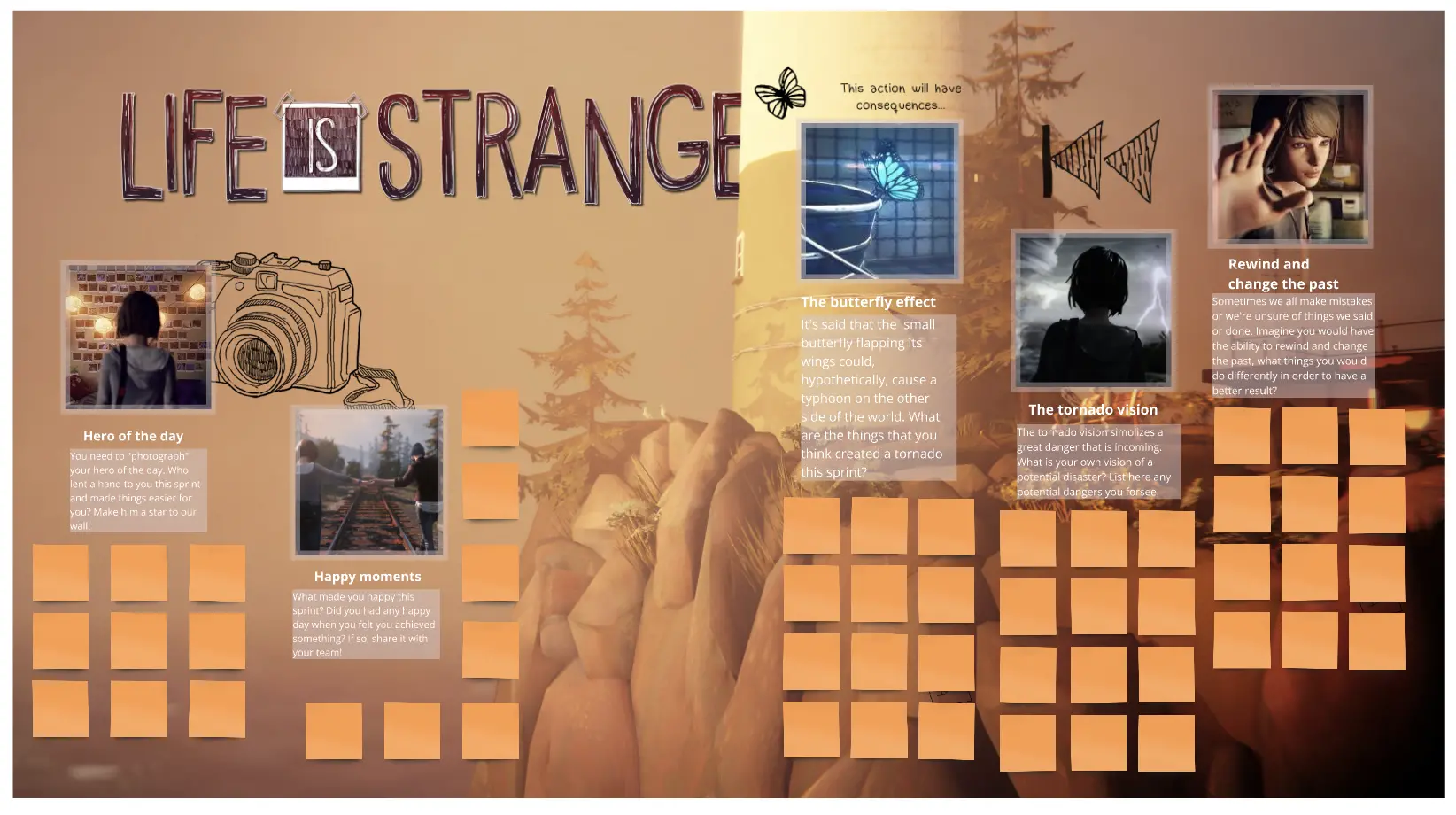 Template cover of Life Is Strange Themed Retro