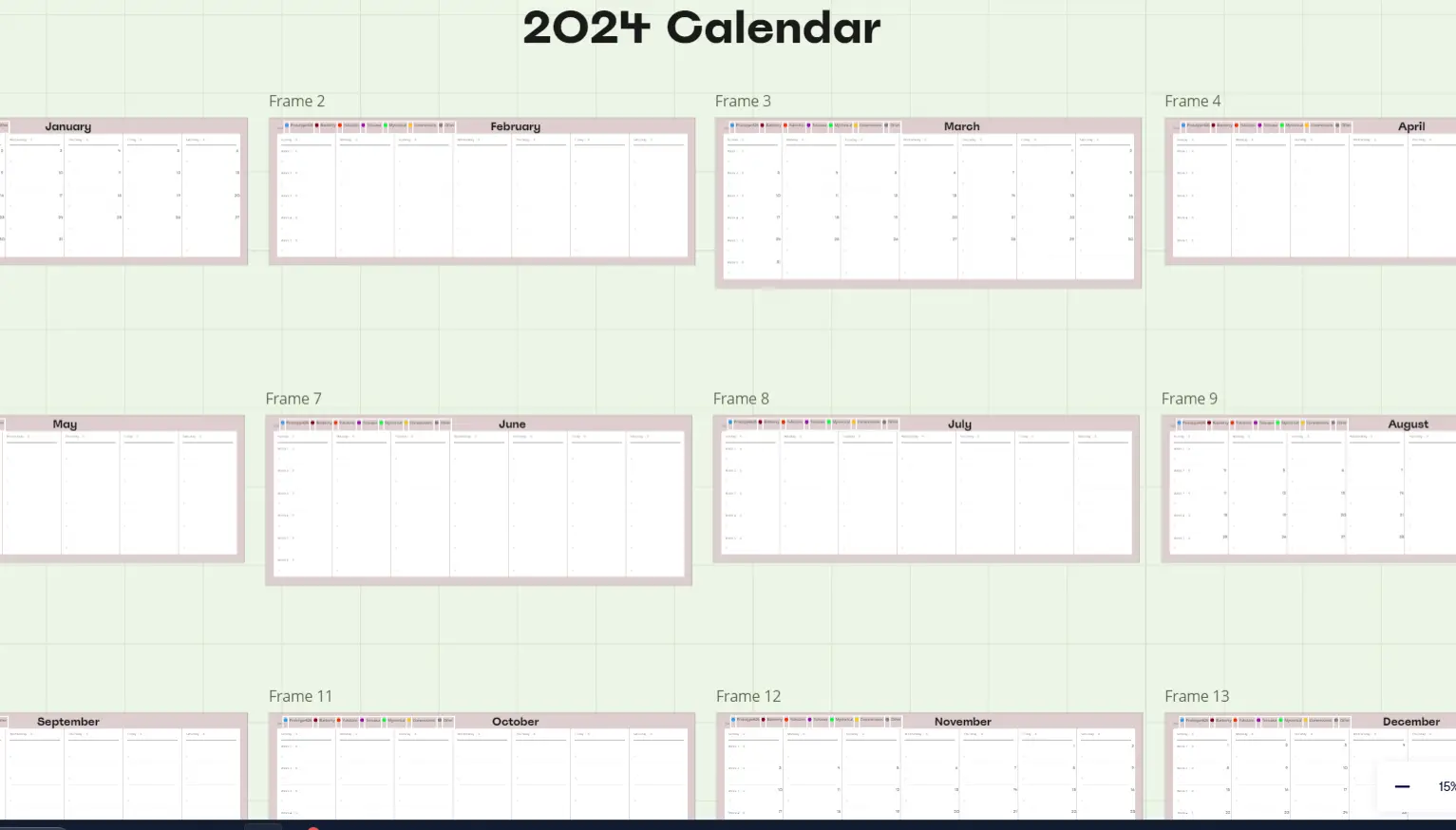 Template cover of 2024 Planner