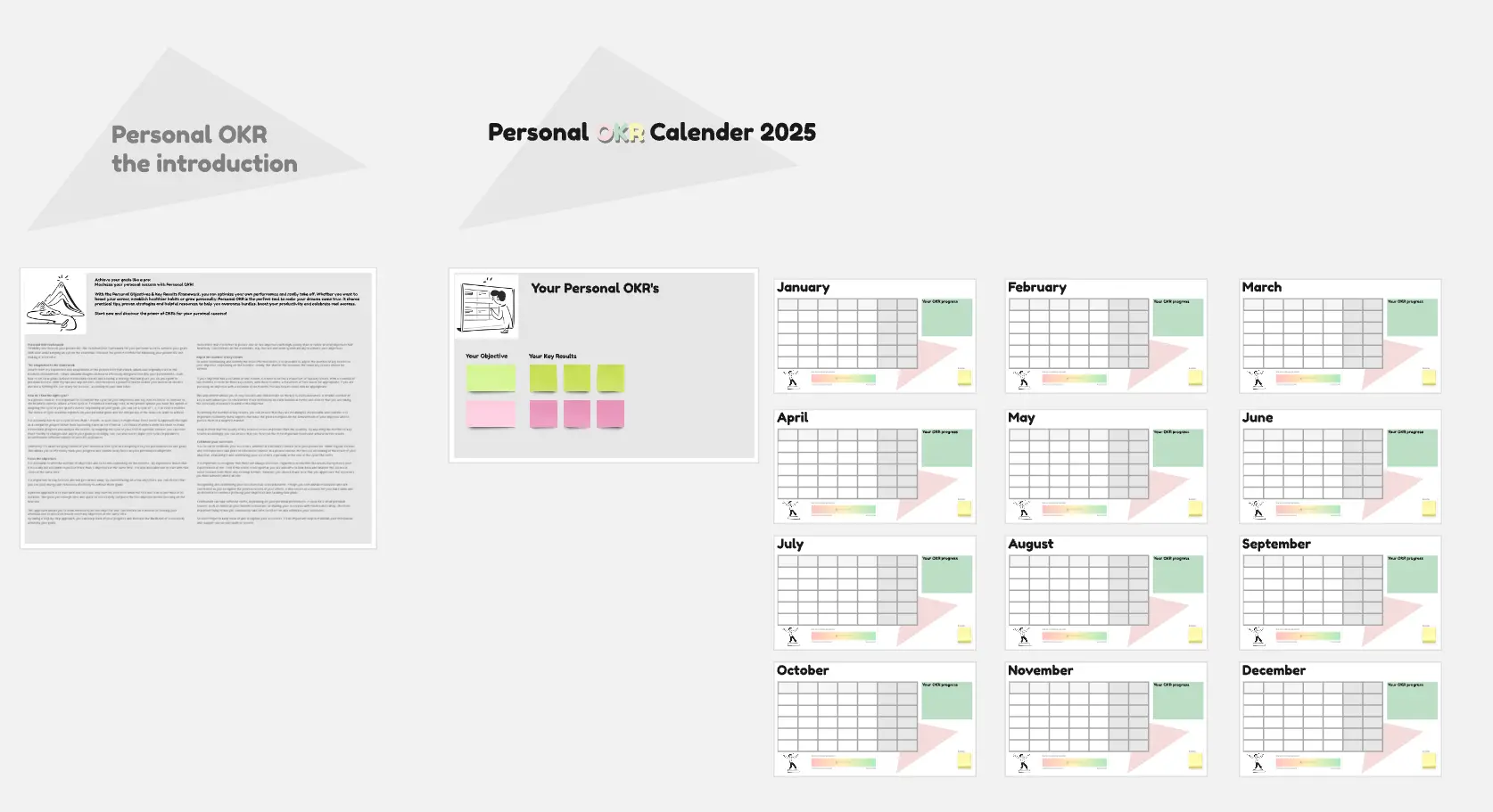 Template cover of Personal OKR Calendar