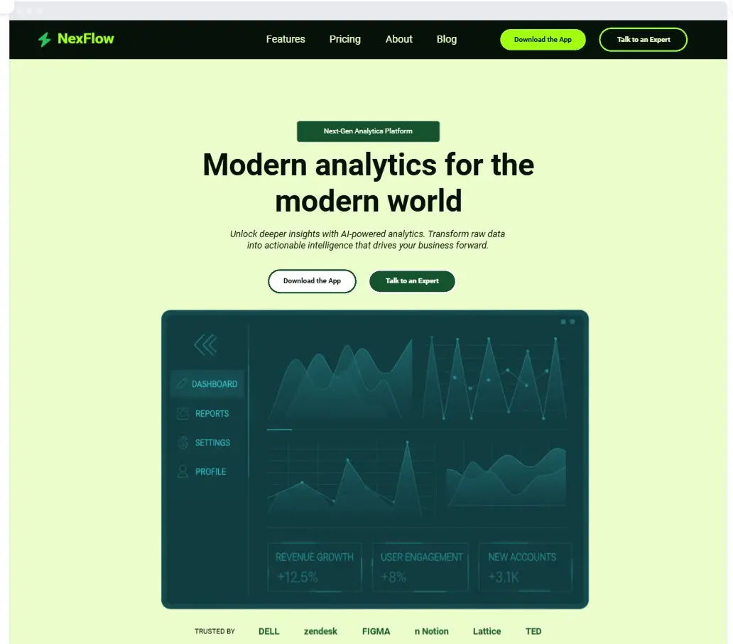 SaaS Futuristic App