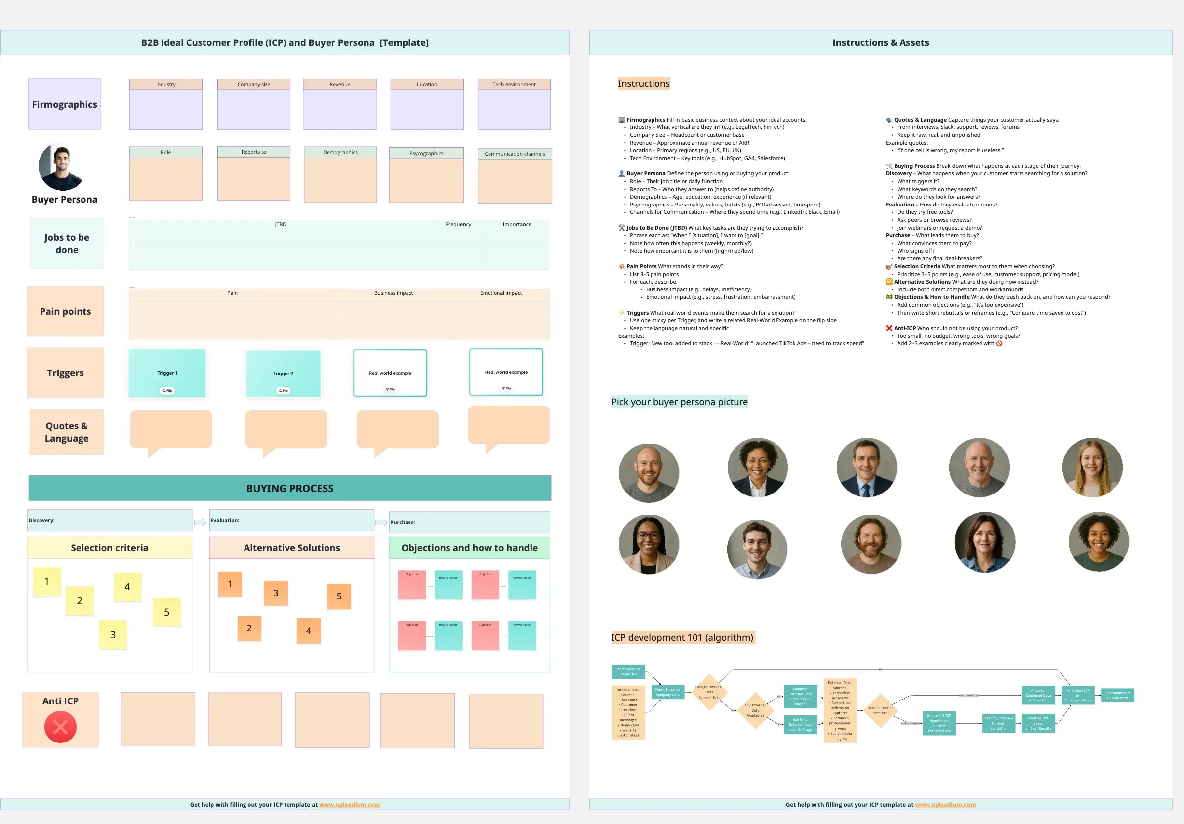 Template cover of B2B Ideal Customer Profile (ICP)