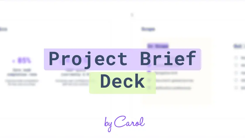 Project Brief Deck