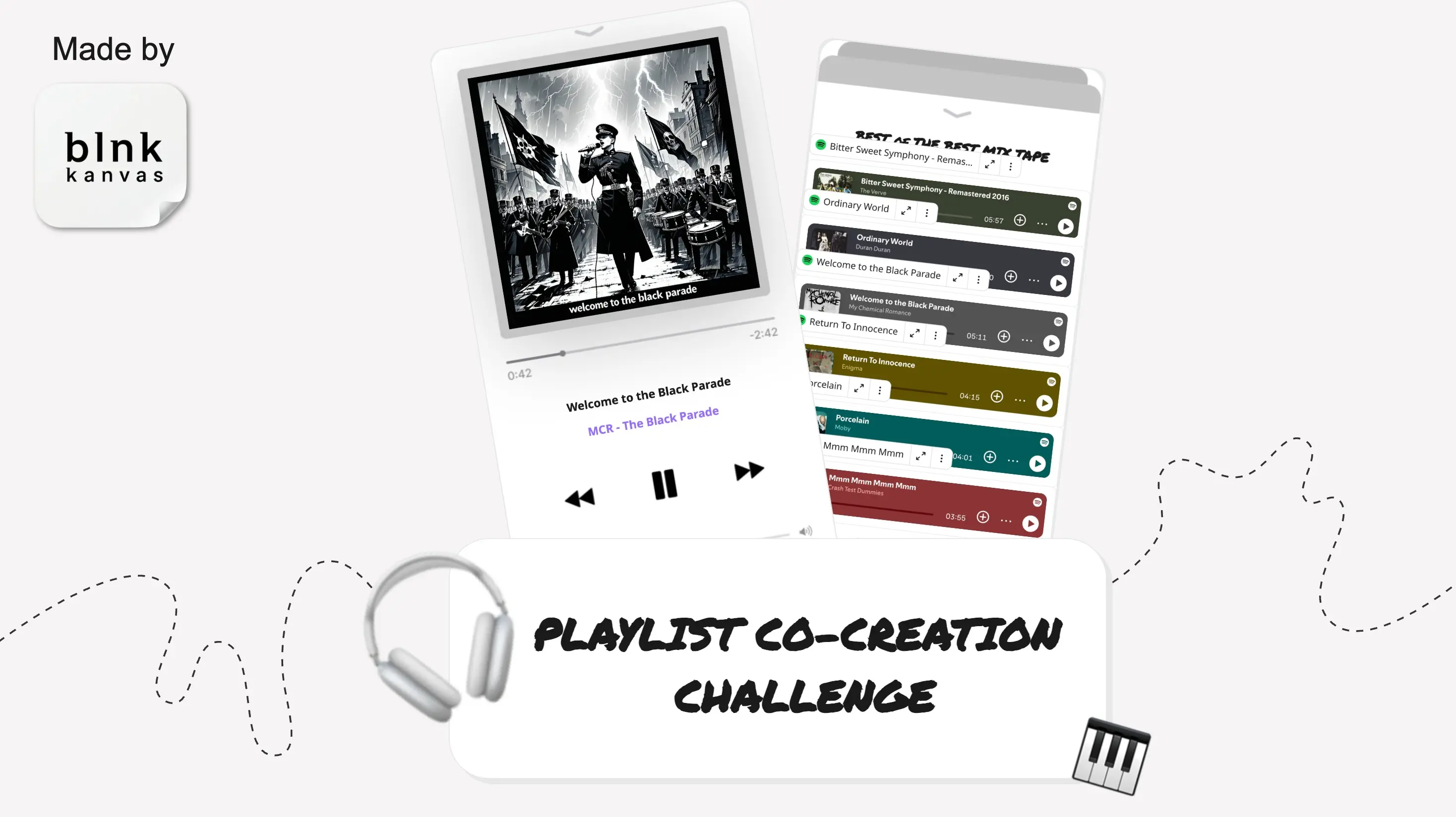 Template cover of 🎵 Playlist Co-creation Challenge