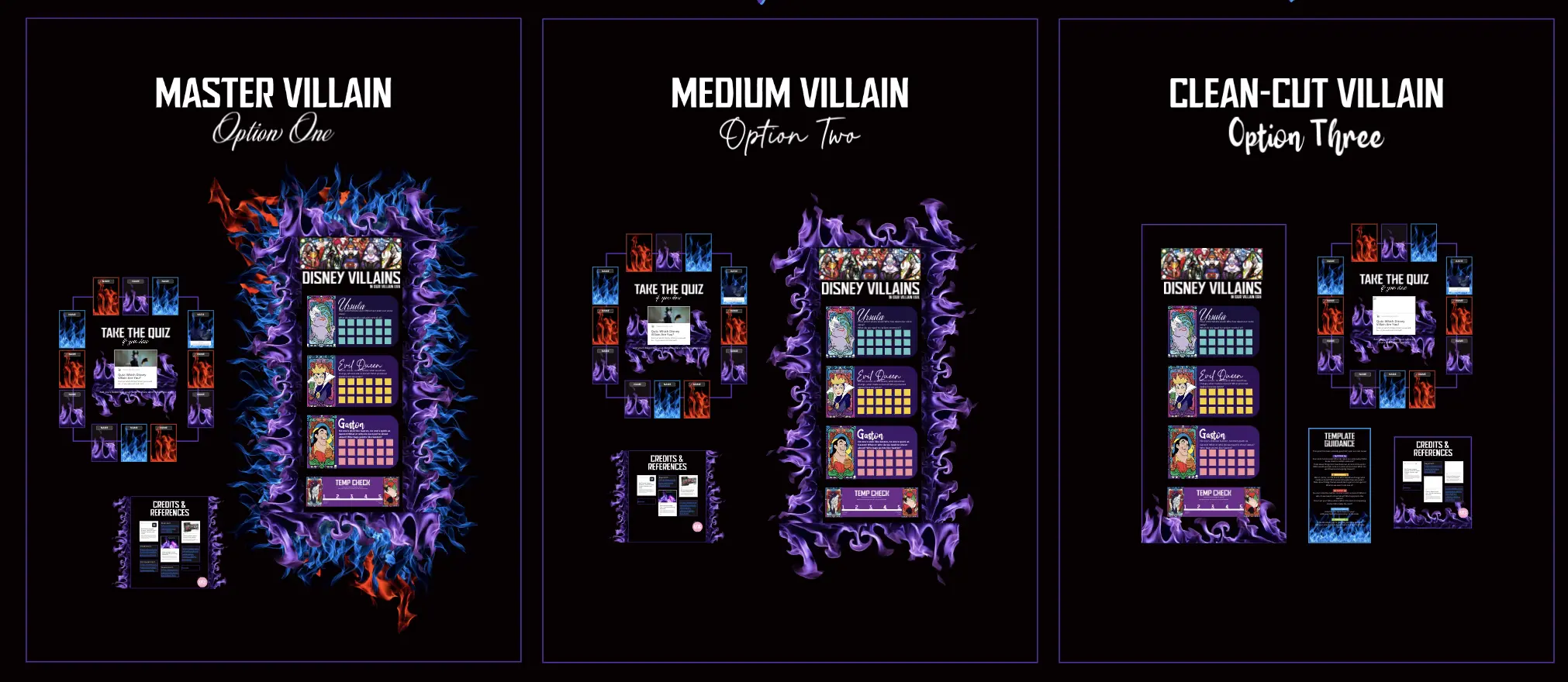 Template cover of Disney Villains Retro