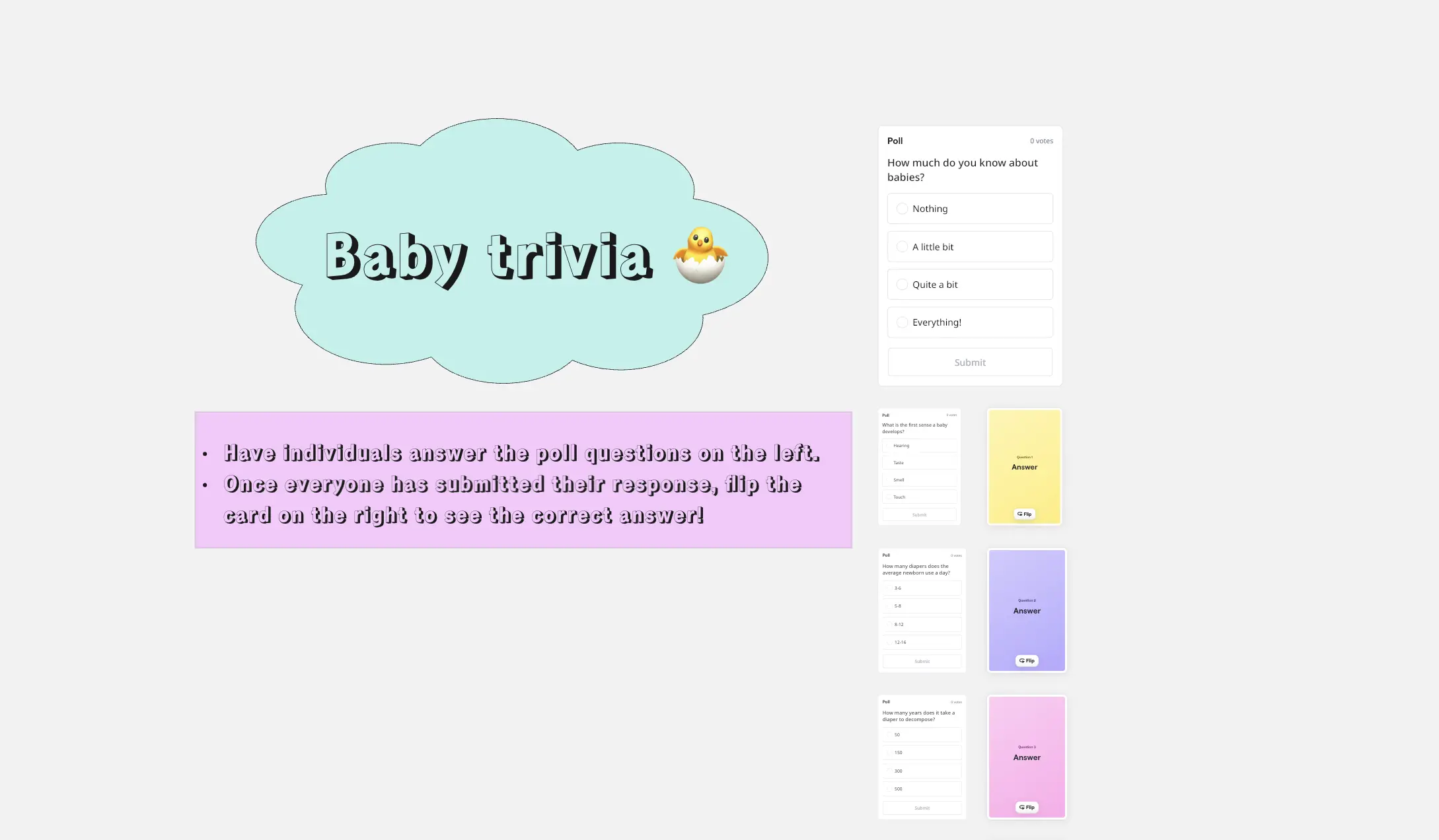 Template cover of Baby Shower Trivia