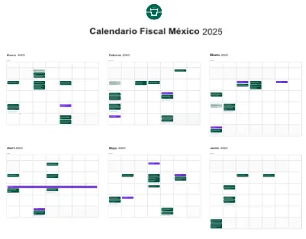 Template cover of Calendario Fiscal México 2025