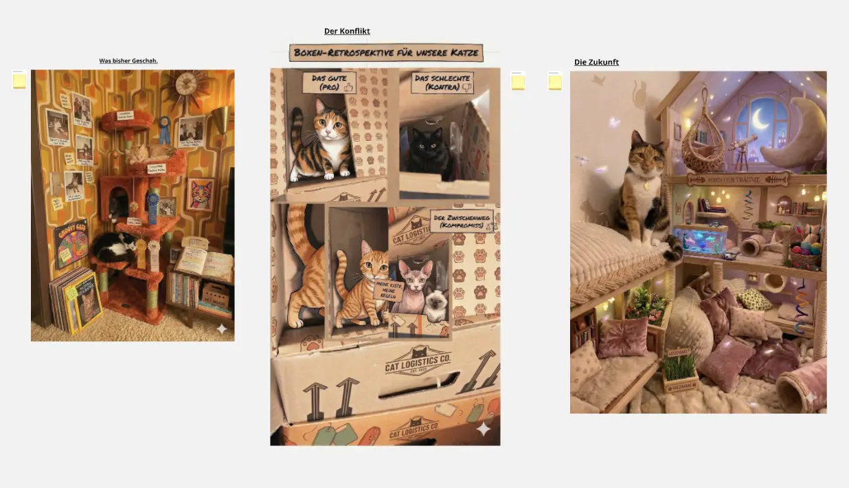 Retrospektive „Katze im Karton“