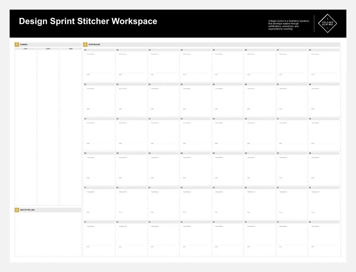 Template cover of Design Sprint Stitcher Workspace