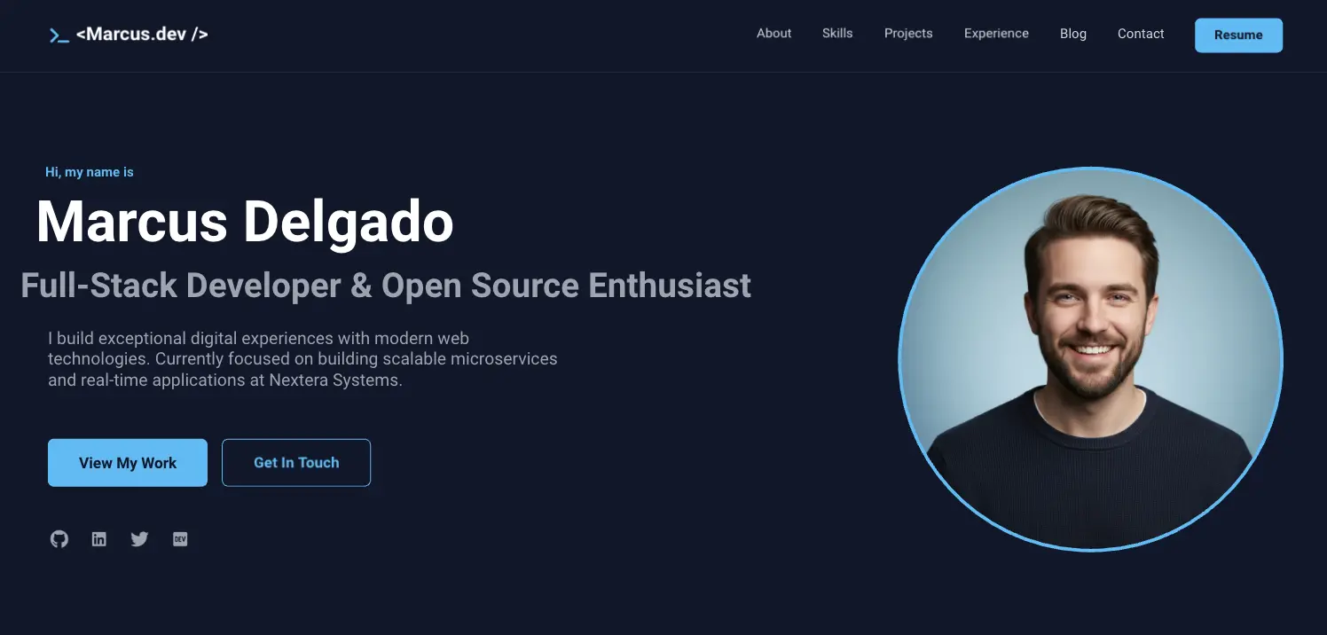 Developer Personal Website