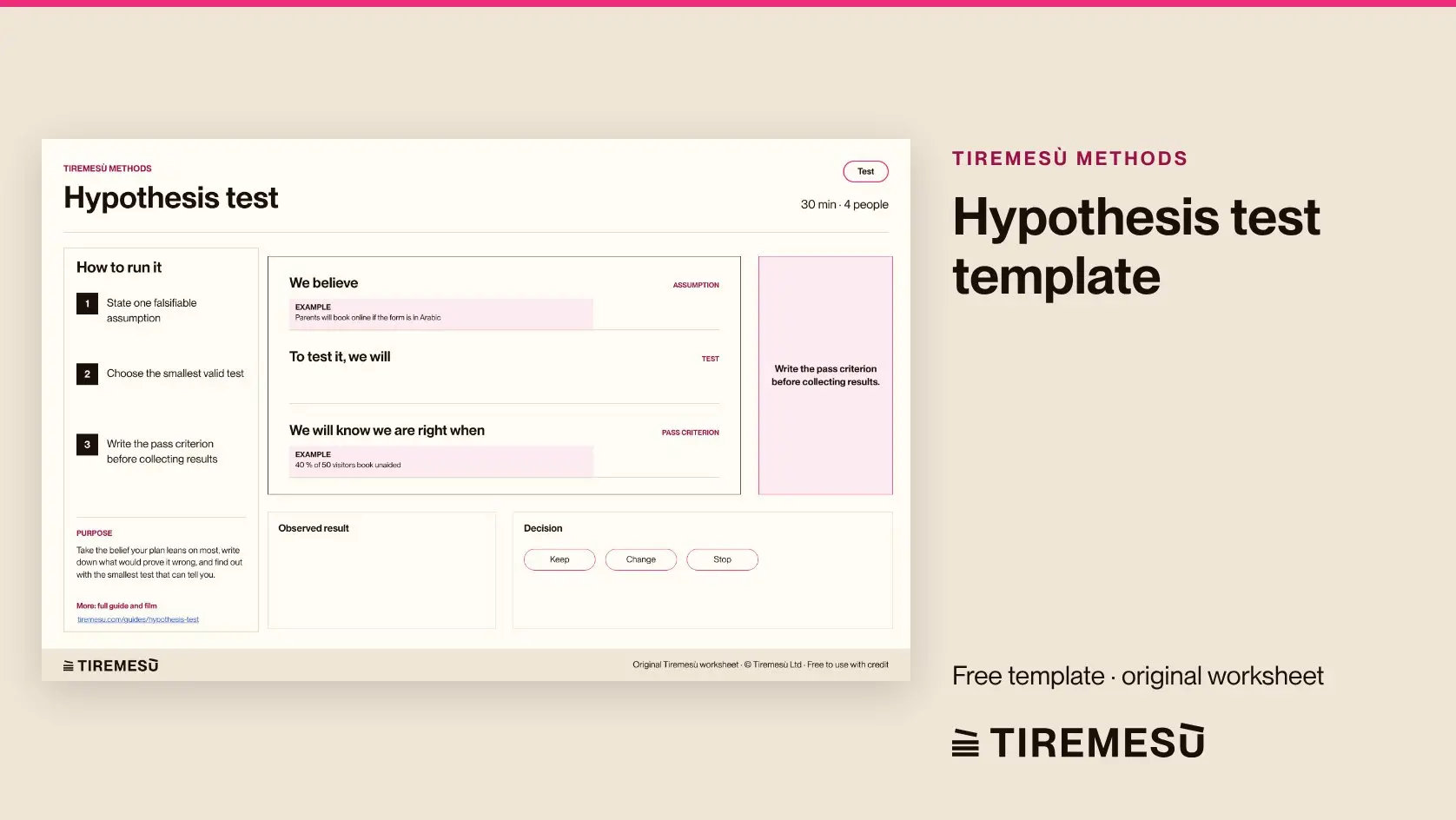 Hypothesis Test Template | Miroverse