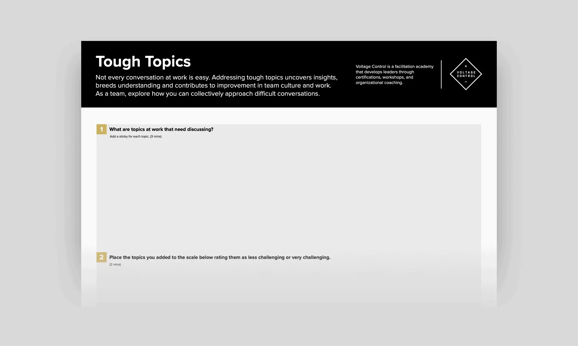 Template cover of Tough Topics