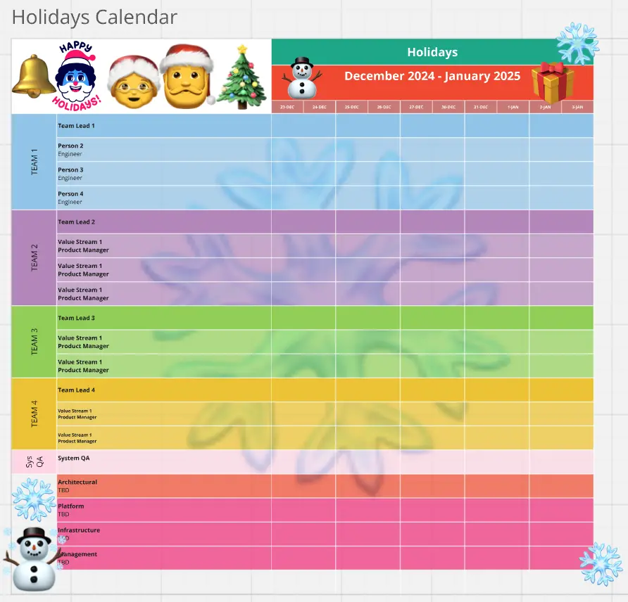 Template cover of Holidays Calendar